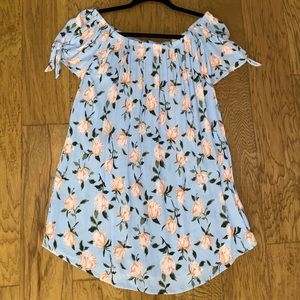 Off the shoulder floral dress